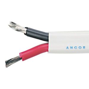 Ancor Wire Electrical Cable Tinned 1mm 30m TIN CABLE 2 CORE WHITE Flat (click for enlarged image)
